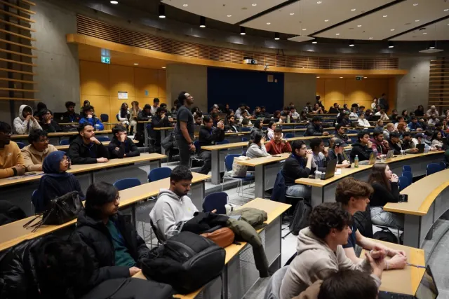 HackHive 2026 event floor at Ontario Tech University