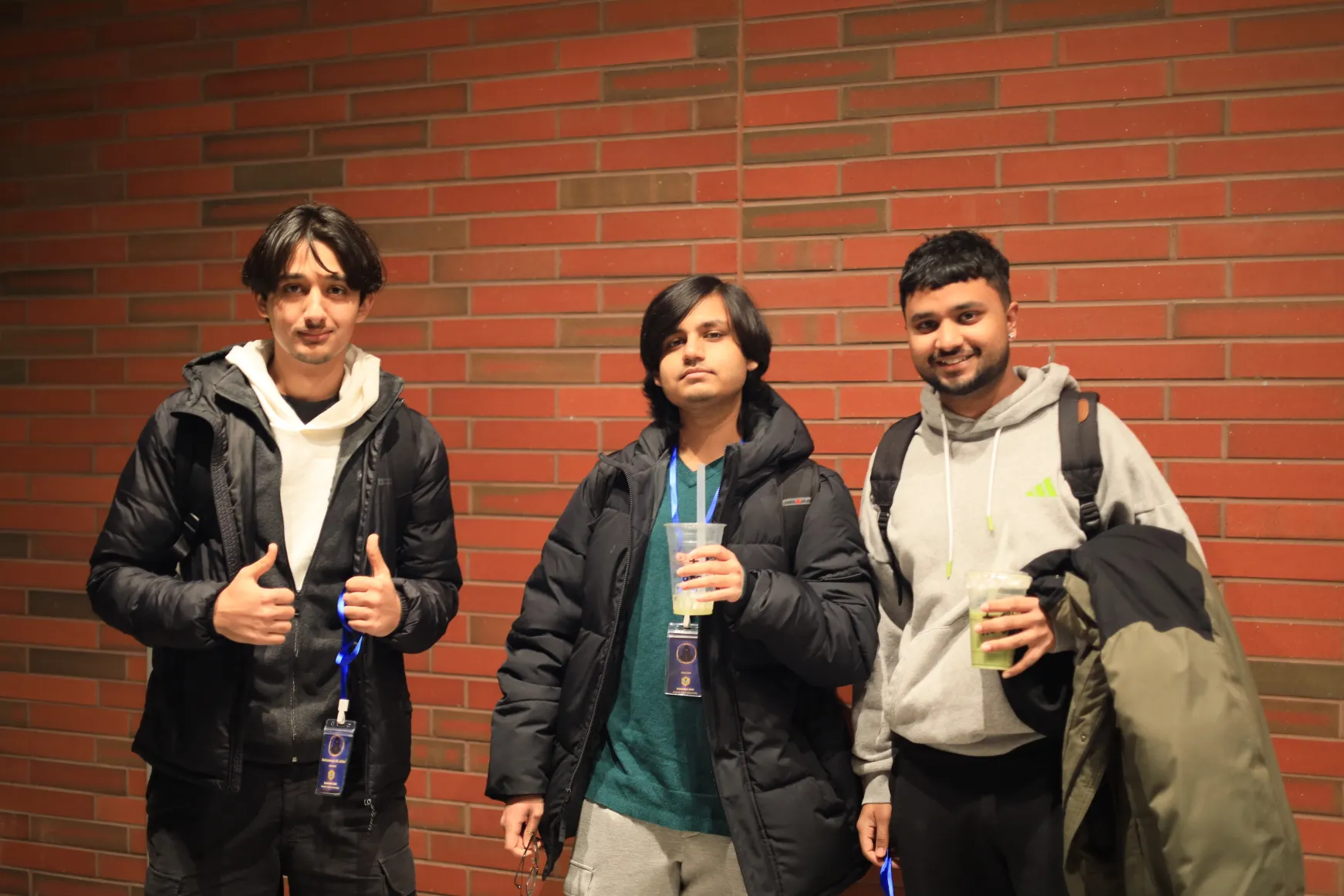 Karan with teammates at HackHive 2026